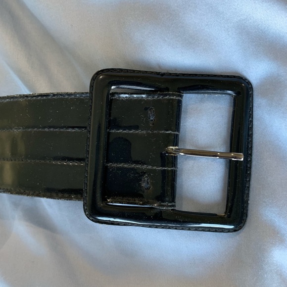 Yves Saint Laurent Womens Belt Patent Leather Sz M - Picture 1 of 6
